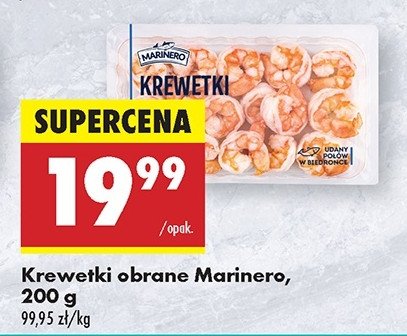 Krewetki całe gotowane Marinero promocja