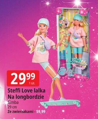 Lalka Steffi Love lalka Na longbordzie Simba promocja w Leclerc