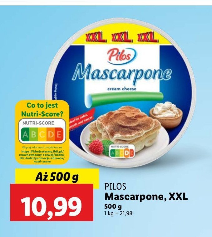 Serek mascarpone Pilos promocja