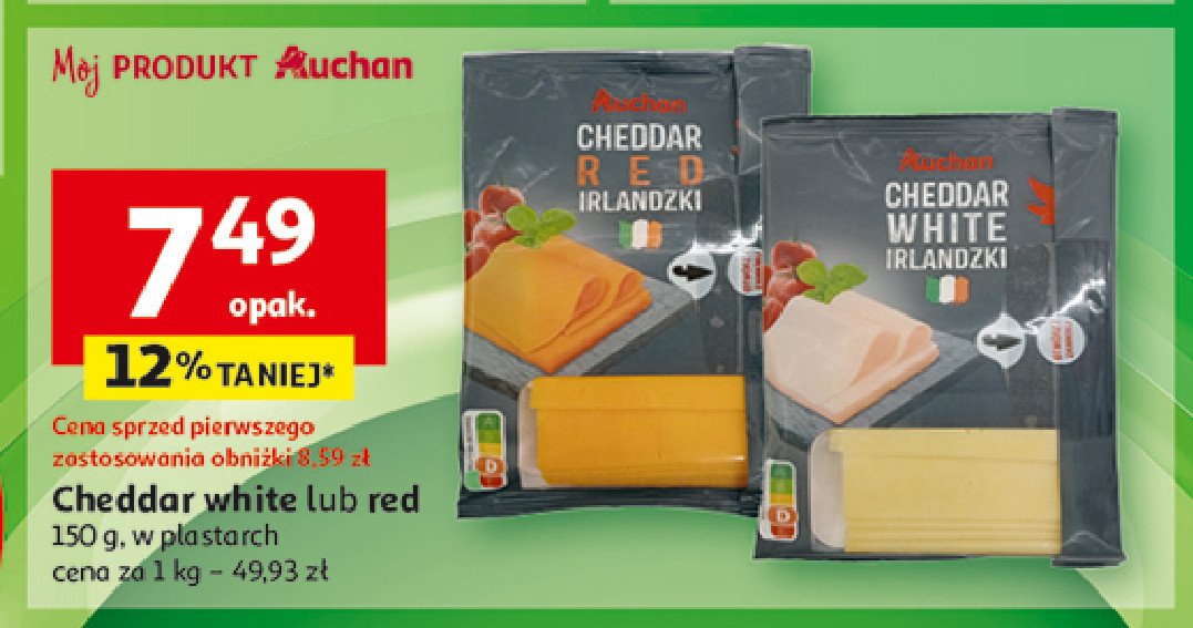 Ser cheddar red Auchan promocja