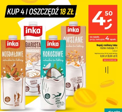 Napój kokosowy Inka kokosowe Inka dobra w swej naturze promocja
