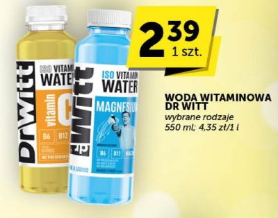 Woda witaminowa DR WITT promocja w Euro Sklep