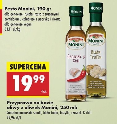 Oliwa z oliwek czosnek & chilli Monini promocja