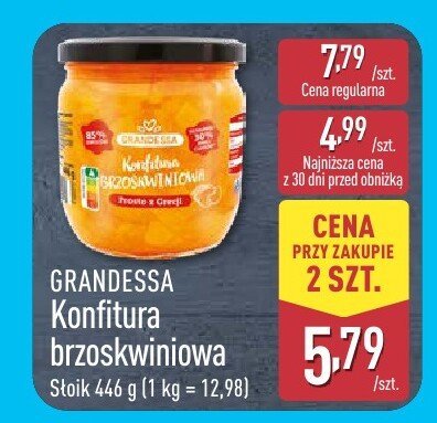 Konfitura brzoskwiniowa promocja w Aldi