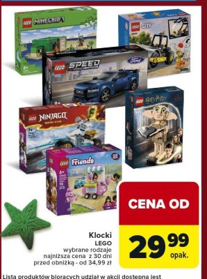 Klocki LEGO wybrane rodzaje promocja w Carrefour