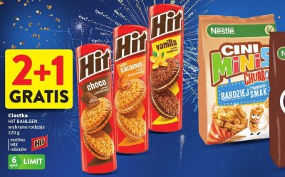 Ciastka HIT BAHLSEN wybrane rodzaje promocja w Intermarche
