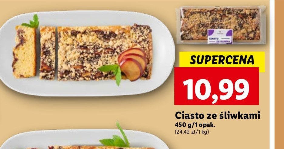 Ciasto ze śliwkami Chojecki promocja