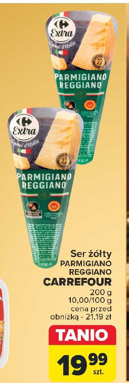 Ser parmigiano reggiano Carrefour promocja w Carrefour Market