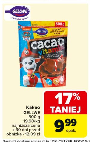 Cacao vitamin psi patrol Gellwe promocja w Carrefour Market