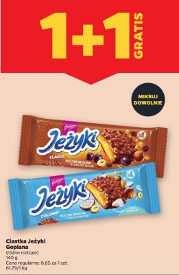 Ciastka Jeżyki Goplana Coconut promocja w Netto