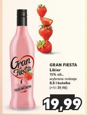 Likier GRAN FIESTA TRUSKAWKA promocja