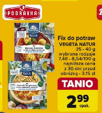 Fix kurczak/bakłażan Vegeta natur promocja