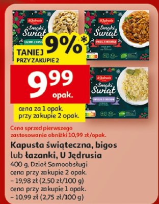 Kapusta świąteczna, bigos lub łazanki U Jędrusia promocja w Auchan