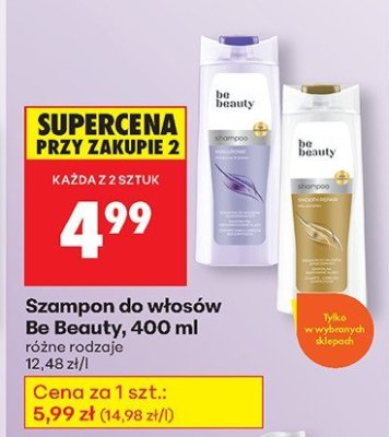 Szampon do włosów różne rodzaje promocja w Biedronka