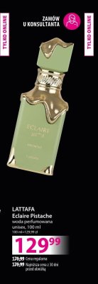 Woda perfumowana LATTAFA Eclaire Pistache unisex promocja w Hebe