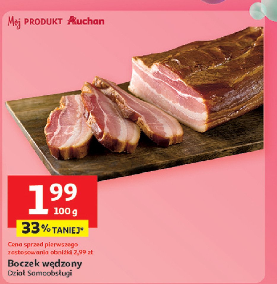 Boczek w臋dzony parzony Auchan promocja