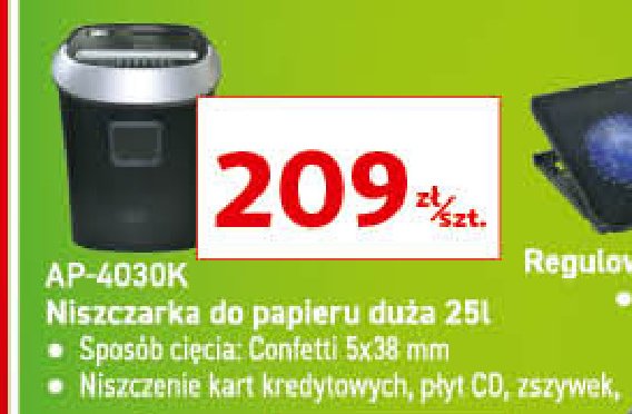 Niszczarka ap-4030k Vakoss promocja