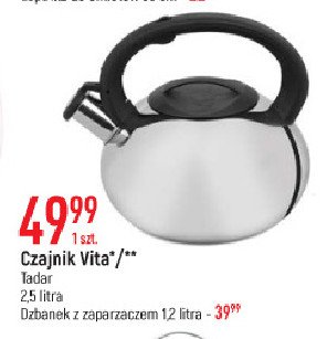 Dzbanek z zaparzaczem 1.2 l windsor Tadar promocja