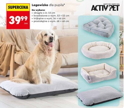 Legowisko dla pupila prostokątne o wym. 68 x 48 cm promocja w Biedronka