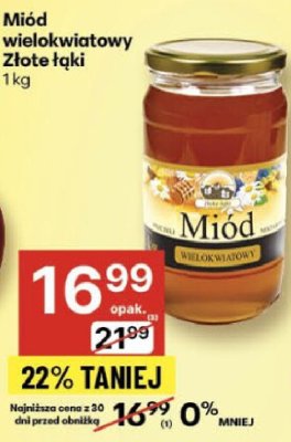 Miód wielokwiatowy promocja w Delikatesy Centrum
