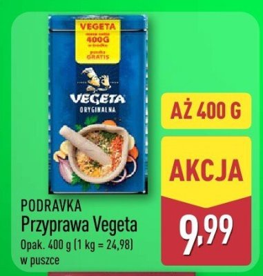 Przyprawa Vegeta PODRAVKA promocja w Aldi
