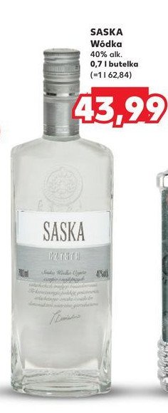 Wódka Saska czysta promocja