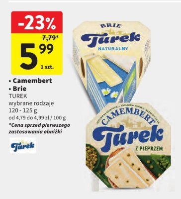 Camembert TUREK wybrane rodzaje promocja w Intermarche