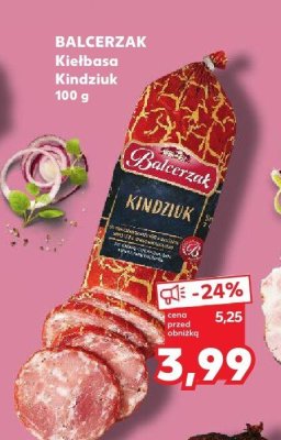 Kiełbasa Kindziuk 100 g promocja w Kaufland