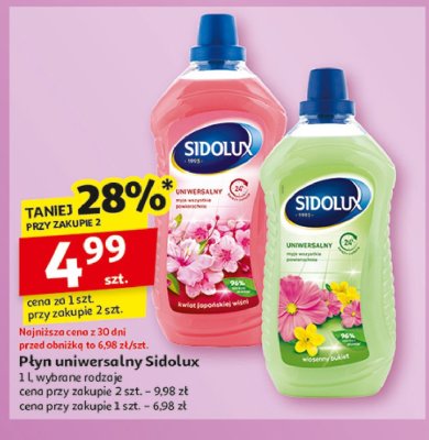 P艂yn do mycia wiosenny bukiet Sidolux uniwersalny promocja