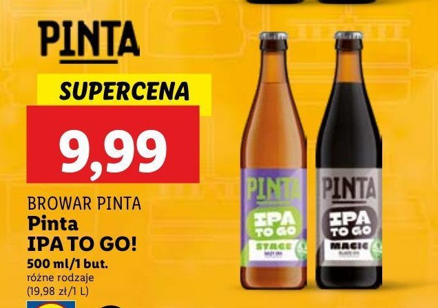 Piwo magic Pinta ipa to go promocja