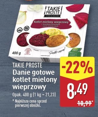 Kotlet mielony z buraczkami z puree Takie proste promocja