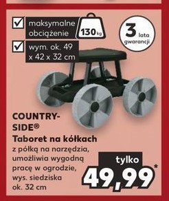 Taboret na k贸艂kach K-classic countryside promocja