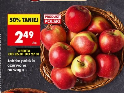 Jabłko polskie czerwone na wagę promocja w Biedronka