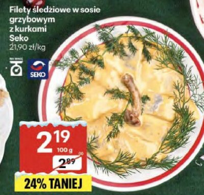 Filety śledziowe promocja w Delikatesy Centrum