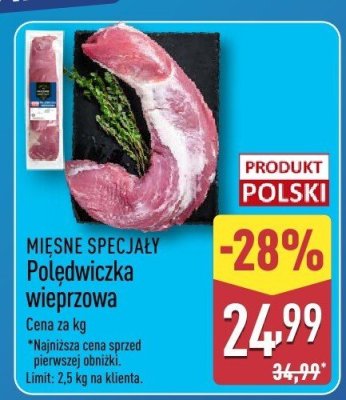 Mięso Polędwiczka wieprzowa  promocja w Aldi