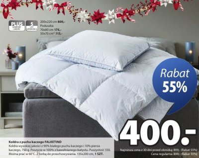 Kołdra z puchu kaczego FALKETIND promocja w Jysk