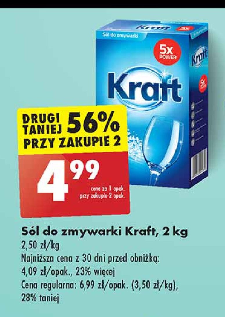 Sól do zmywarek Kraft promocja