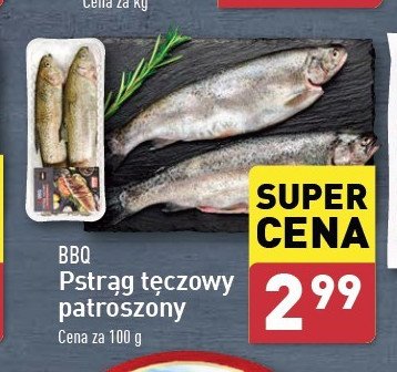 Pstrąg tęczowy patroszony Bbq promocja