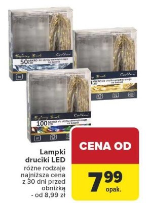 Lampki druciki, różne rodzaje Carrefour promocja w Carrefour