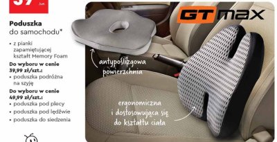 Poduszka do samochodu GTmax promocja w Biedronka
