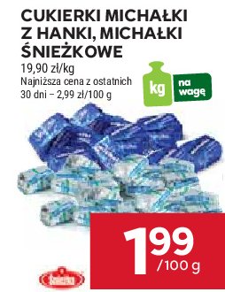 Cukierki z hanki Śnieżka michałki promocja w Stokrotka