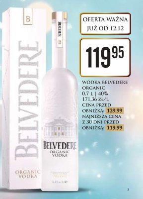 Wódka Organic 0.7L promocja w Dino