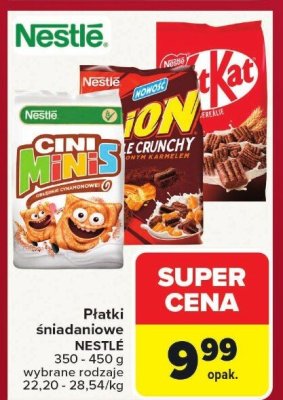 Płatki śniadaniowe Nestlé Cini Minis promocja w Carrefour