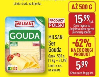 Ser Gouda Milsani promocja w Aldi