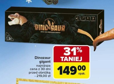 Dinozaur gigant promocja w Carrefour