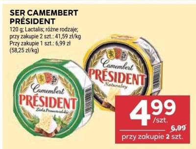 Ser Camembert Président promocja w Stokrotka