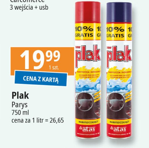 艢rodek do kokpitu Plak promocja