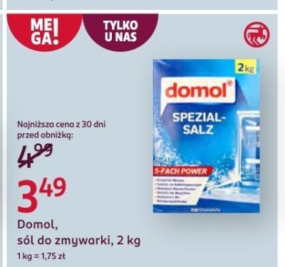 Sól sól do zmywarki, 2 kg promocja w Rossmann