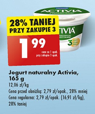 Jogurt naturalny Danone activia promocja