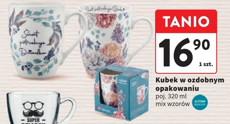 Kubek w ozdobnym opakowaniu 320 ml promocja